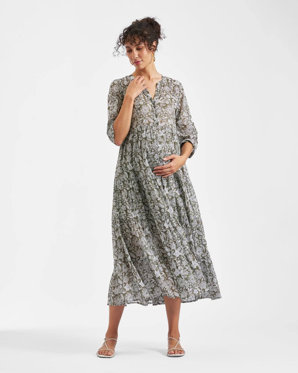 'Ezra' Tiered Maternity Dress