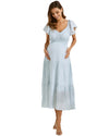 &#39;Lila&#39; Maternity Sundress - Ice Blue