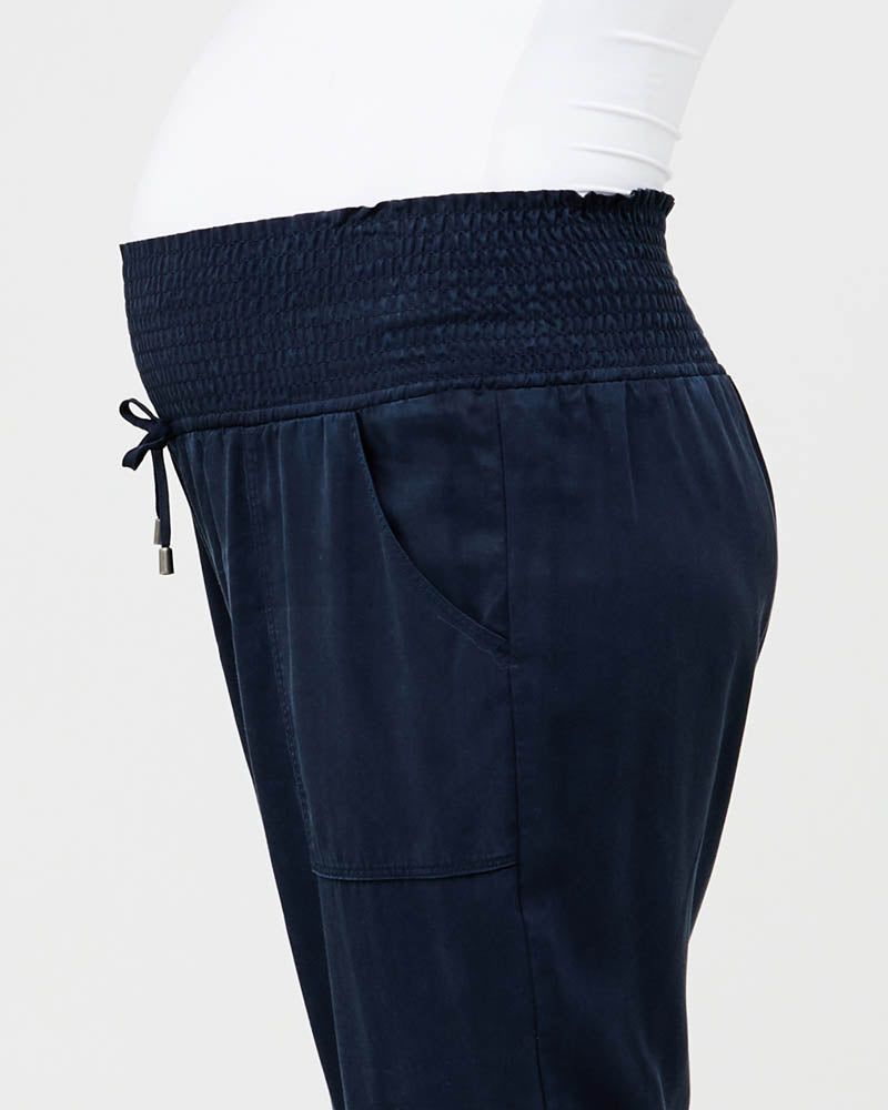 Ripe Maternity Tencel 'Off Duty' Pants - Navy - Little Miracles Maternity  Wear